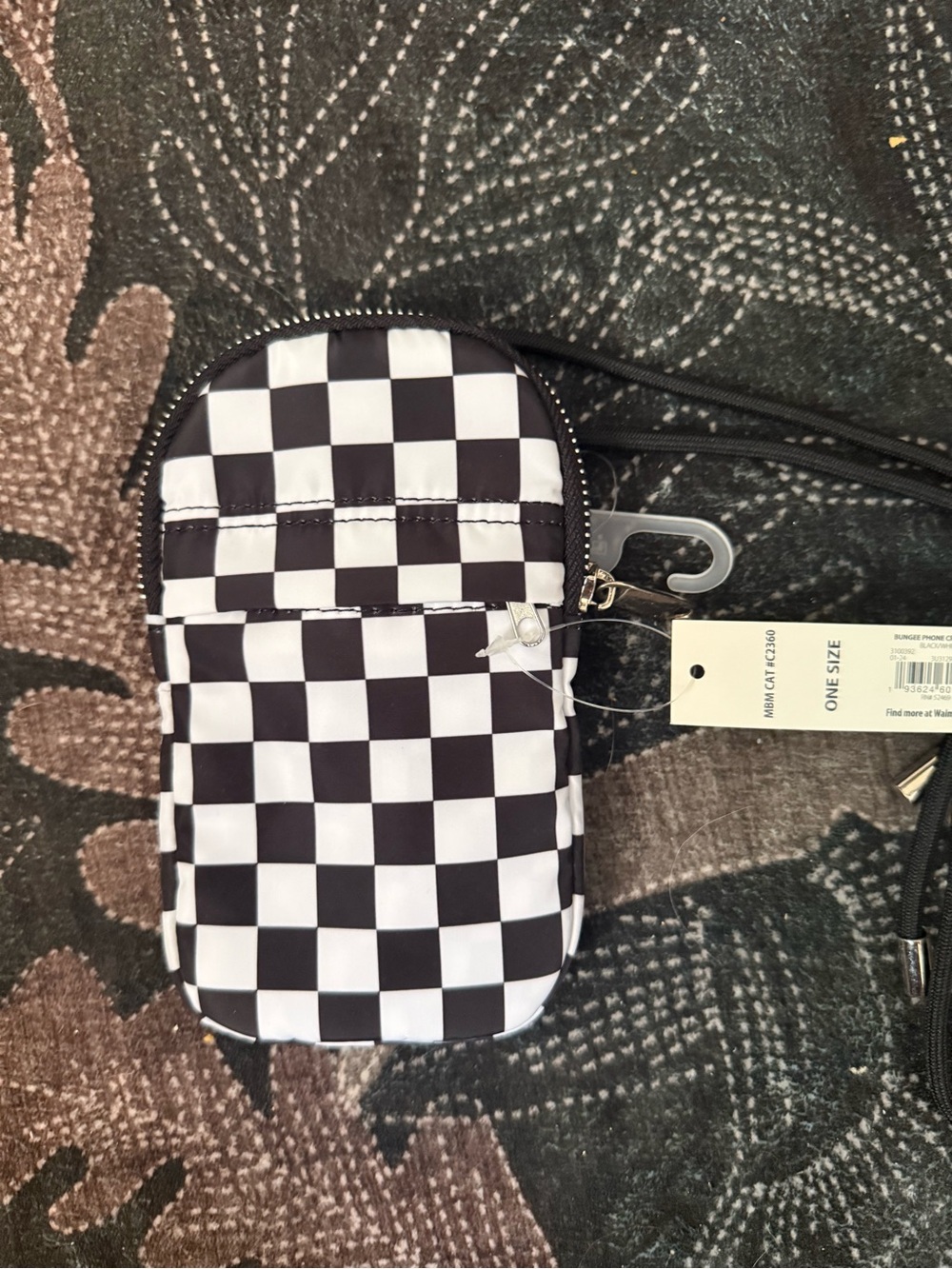 No Boundries Checkered Crossbody